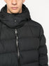 funnel-neck padded down jacket