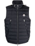 logo-patch padded vest