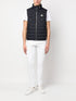 logo-patch padded vest
