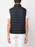 logo-patch padded vest