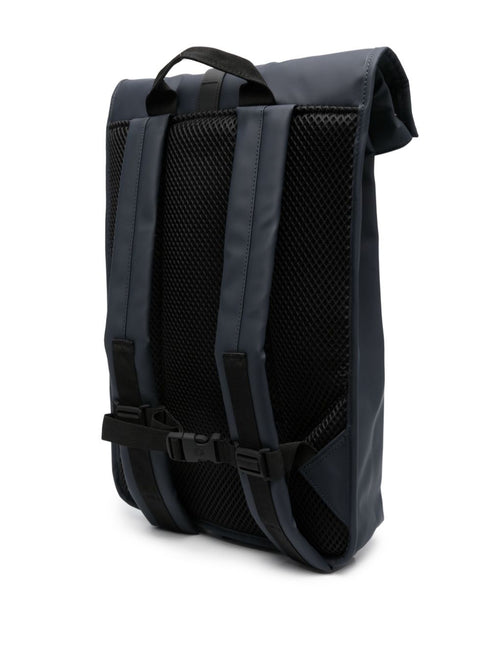 roll-top buckled backpack