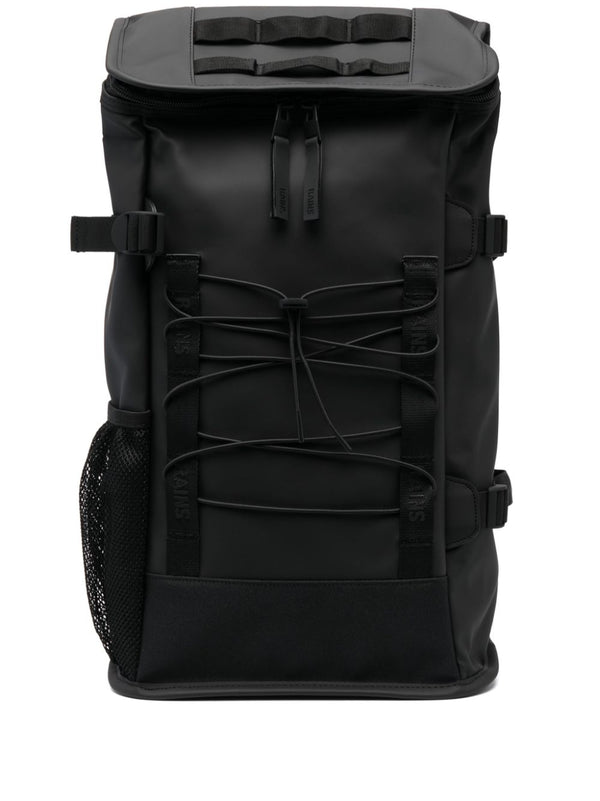 logo-strap buckle-fastening backpack