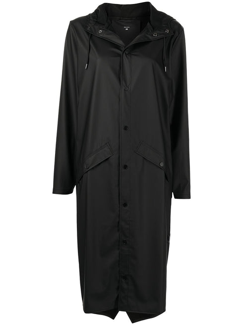 Dłuższy płaszcz przeciwdeszczowy ze ściągaczem