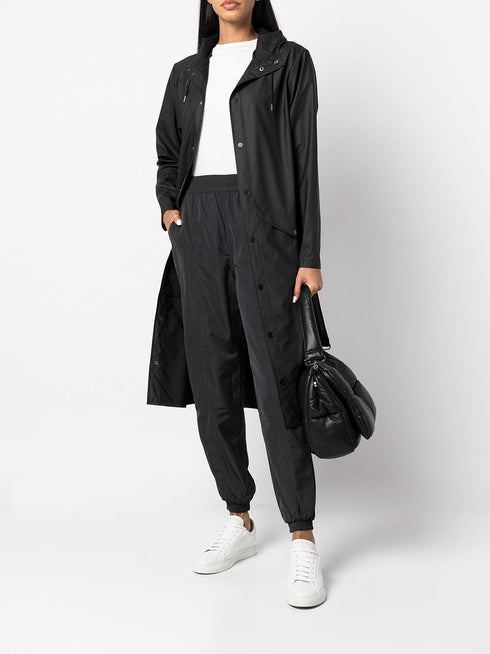Dłuższy płaszcz przeciwdeszczowy ze ściągaczem