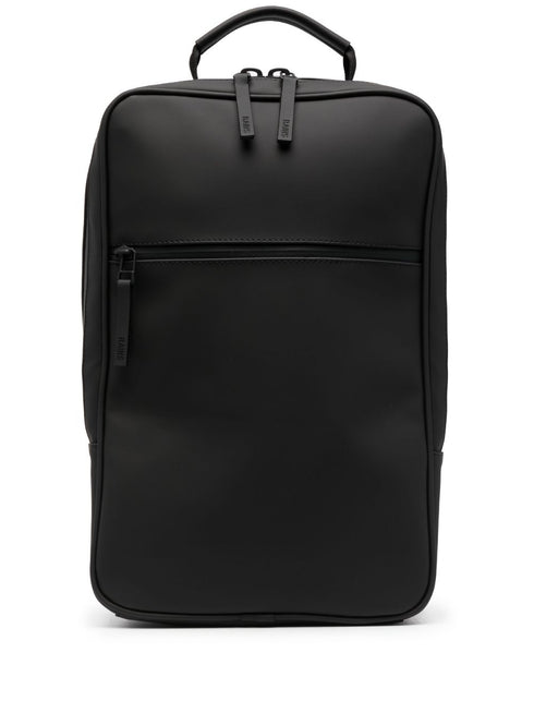 matte-finish backpack