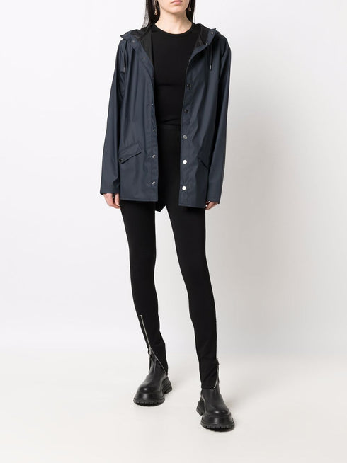 kurtka typu bomber ze ściągaczem w kapturze