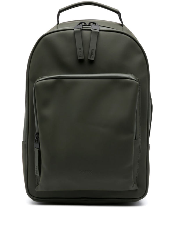 Book Daypack faux-leather backpack