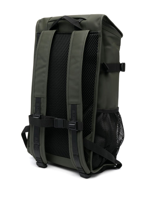 logo-strap buckle-fastening backpack