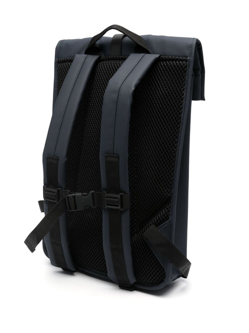 Rolltop logo-debossed backpack