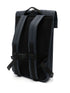 Rolltop logo-debossed backpack