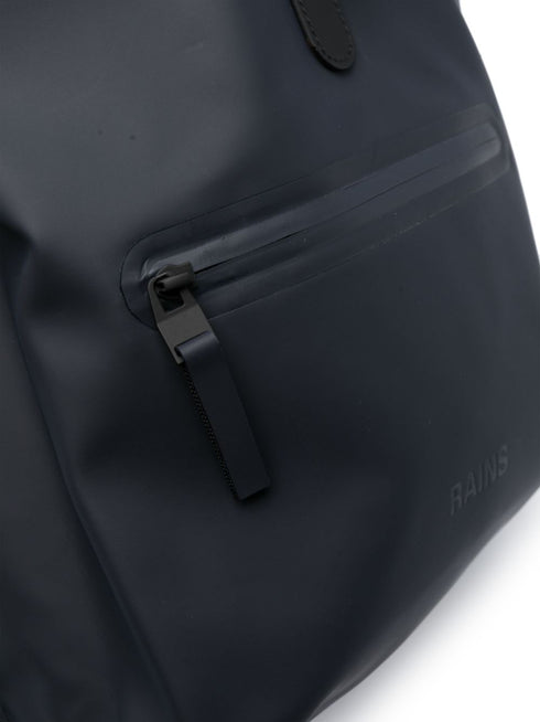 Rolltop logo-debossed backpack