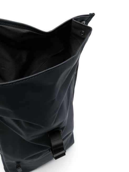 Rolltop logo-debossed backpack