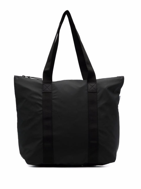 top zip-fastening tote bag