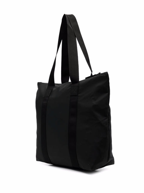 top zip-fastening tote bag