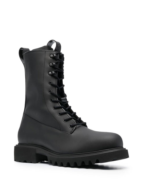 Show lace-up combat boots