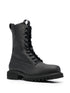 Show lace-up combat boots