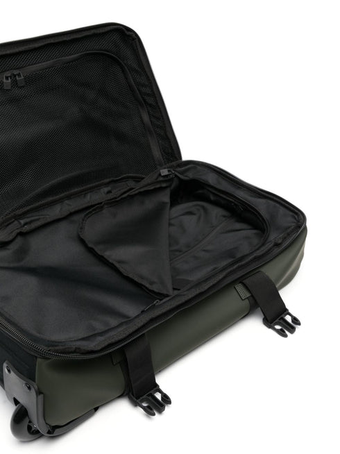 logo-print faux-leather travel bag