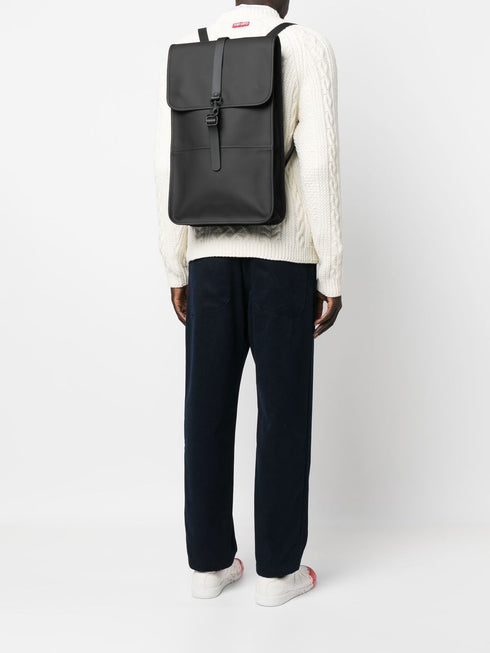 hook-clip fastened backpack