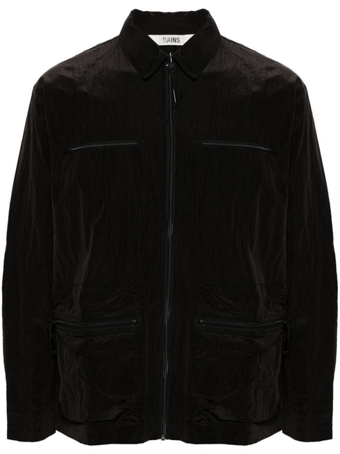 Kano crinkled-finish overshirt