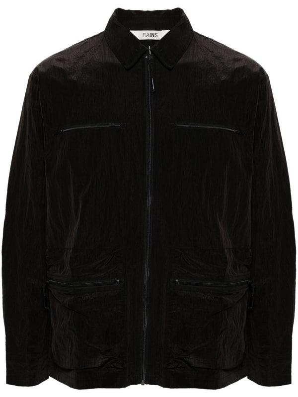 Kano crinkled-finish overshirt