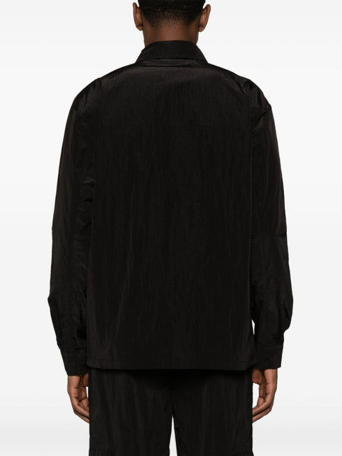 Kano crinkled-finish overshirt