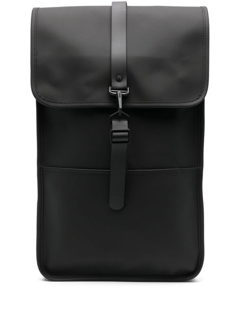 logo-engraved foldover-top backpack