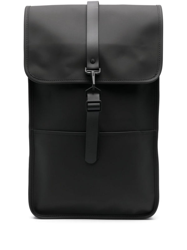 logo-engraved foldover-top backpack