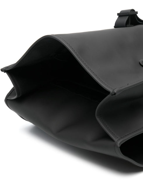 logo-engraved foldover-top backpack