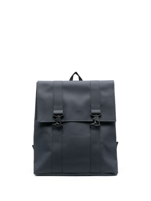 MSN faux-leather backpack
