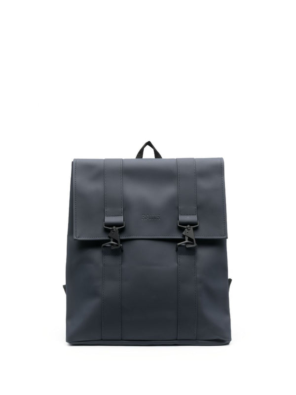 MSN faux-leather backpack