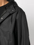 zip-up hooded raincoat