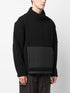high-neck fleece jumper