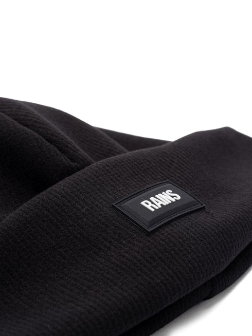 logo-appliqué beanie hat
