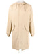 Fishtail drawstring-hood coated parka