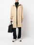 Fishtail drawstring-hood coated parka