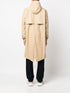 Fishtail drawstring-hood coated parka