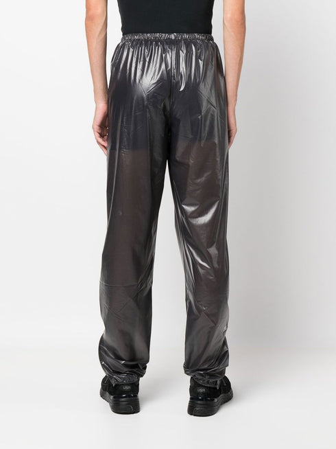 elasticated-waist waterproof trousers