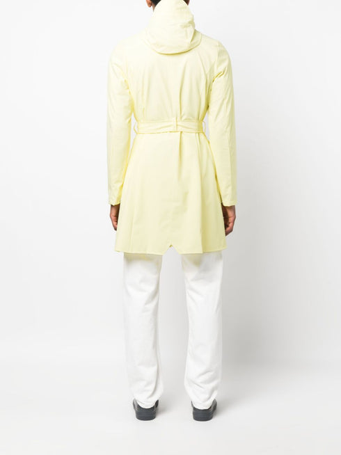long-sleeve drawstring raincoat
