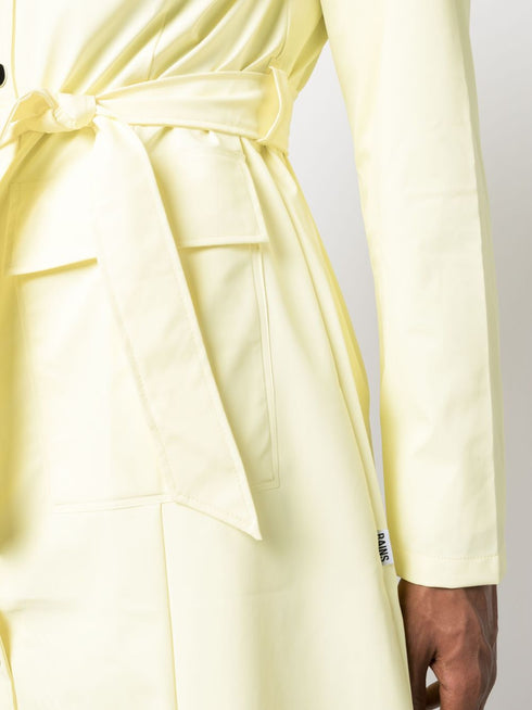 long-sleeve drawstring raincoat