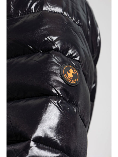 logo-patch padded jacket