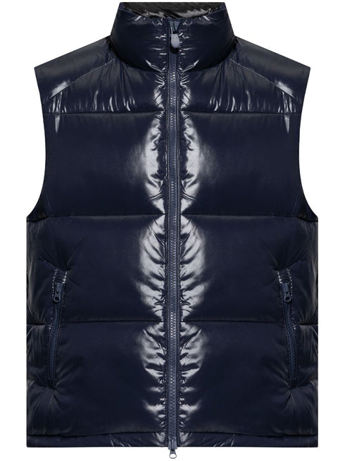 logo-patch padded gilet