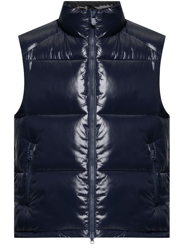 logo-patch padded gilet