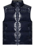 logo-patch padded gilet
