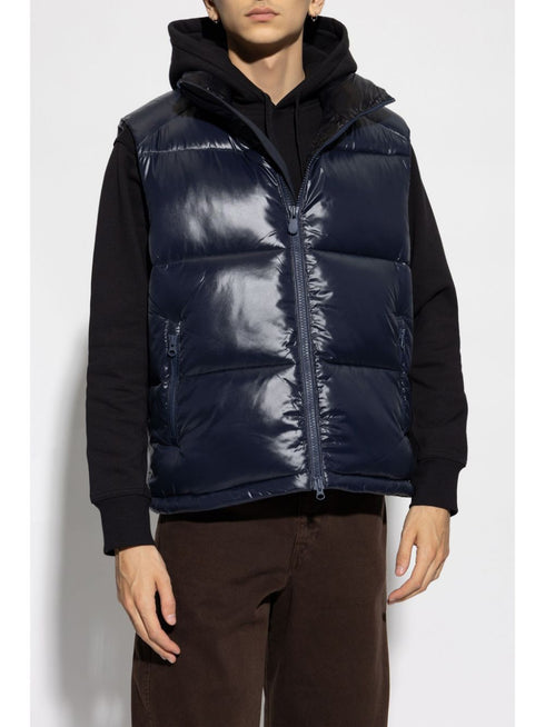 logo-patch padded gilet