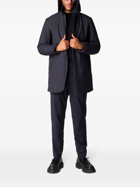 płaszcz z kapturem i ociepleniem