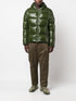 glossy-finish padded jacket
