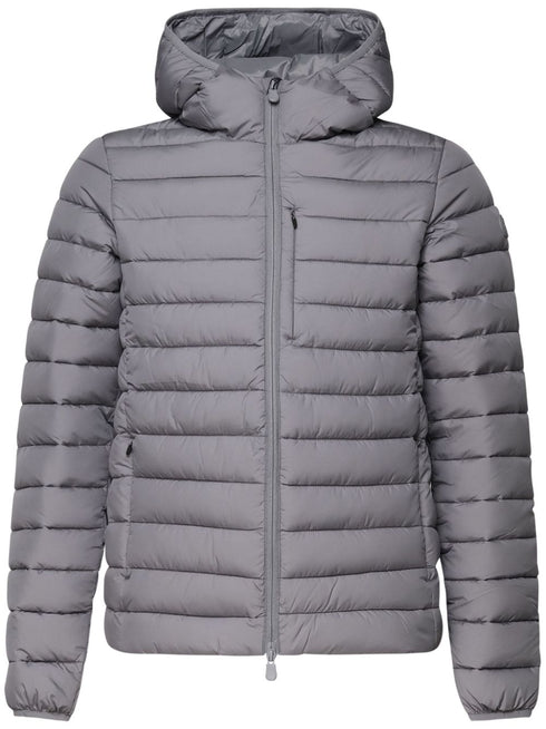 logo-appliqué puffer jacket