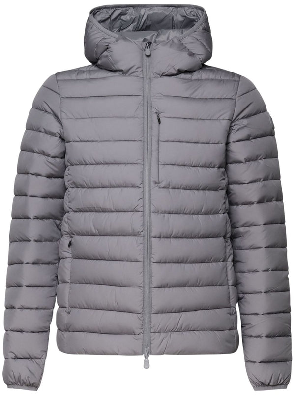 logo-appliqué puffer jacket