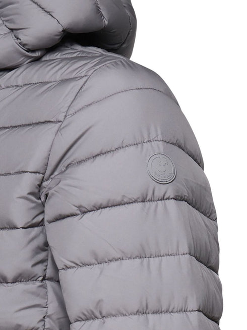 logo-appliqué puffer jacket
