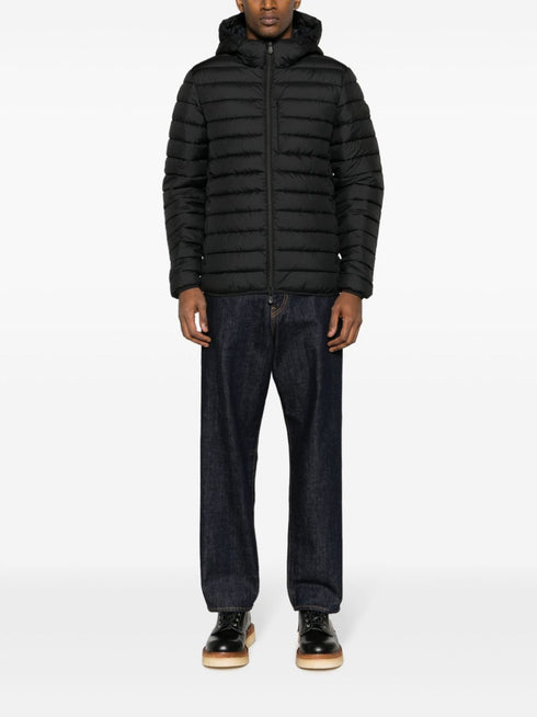 logo-patch hooded jacket